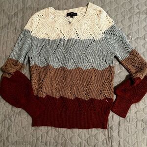 ALMOST FAMOUS~ LAYERING MULTI SWEATER~L